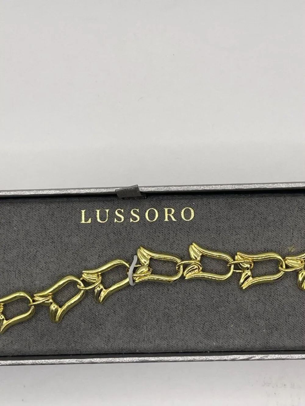 Lussoro 18KT Gold Plated‎ Floral Bracelet Womens Jewelry New Wrist Formal 7 Inch